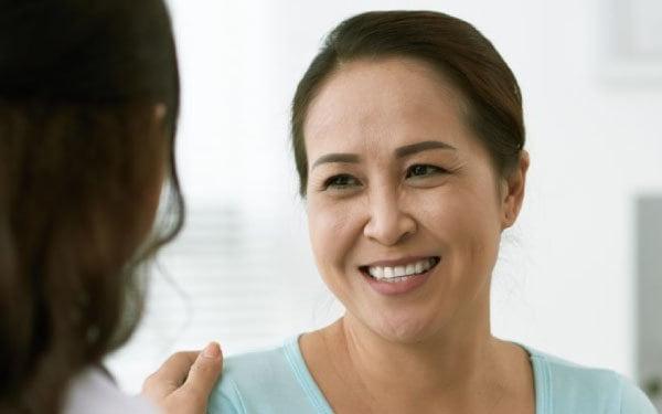 Woman and her doctor